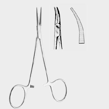 Кровоспинний затискач ХОЛСТЕДА – ТИТАНА (HALSTED TITAN) типу «москіт» (вигнутий) 12,5 см (cm)